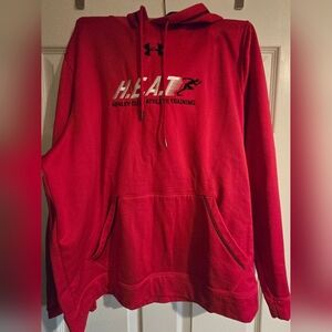 Under Armour Red HEAT Hooded Pullover